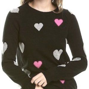 Philosophy Intarsia Heart 100% Cashmere Sweater